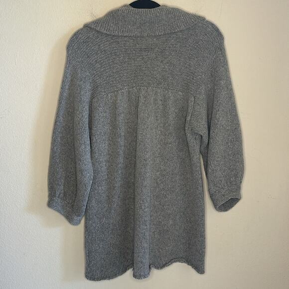 Vince Wool Blend Sweater Cardigan Gray Women Size Large - Picture 6 of 7